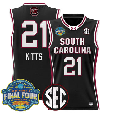Personalized SCG 2026 Sec Women's Final Four Patch Lightweight Basketball Jersey - Stitched - Black / Chloe Kitts Stitched