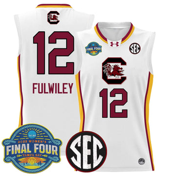 Personalized SCG 2026 Sec Women's Final Four Patch Lightweight Basketball Jersey - Stitched - White Limited / MiLaysia Fulwiley Stitched