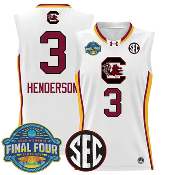Personalized SCG 2026 Sec Women's Final Four Patch Lightweight Basketball Jersey - Stitched - White Limited / Destanni Henderson Stitched