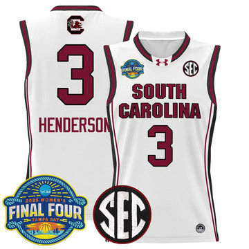 Personalized SCG 2026 Sec Women's Final Four Patch Lightweight Basketball Jersey - Stitched - White / Destanni Henderson Stitched