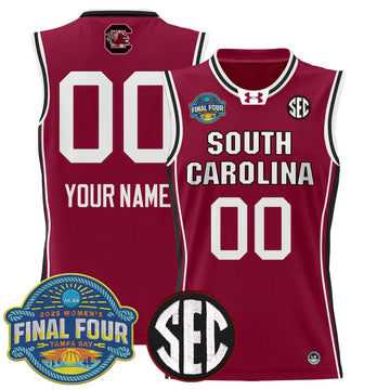 Personalized SCG 2026 Sec Women's Final Four Patch Lightweight Basketball Custom Jersey - Stitched - Garnet Stitched