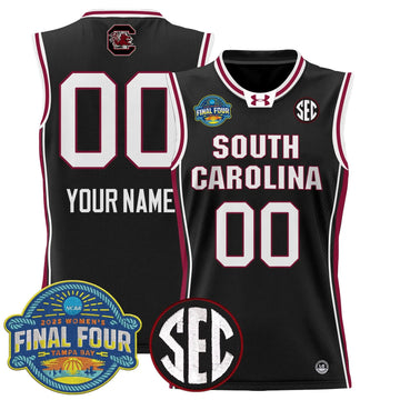Personalized SCG 2026 Sec Women's Final Four Patch Lightweight Basketball Custom Jersey - Stitched - Black Stitched