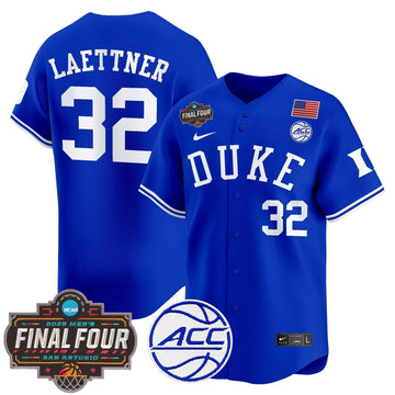 Personalized DUKE 2026 Final Four Patch Vapor Baseball Jersey - Stitched - Royal / Christian Laettner Stitched