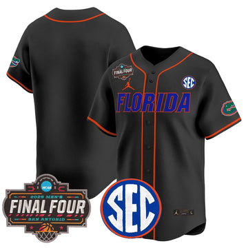 Personalized FG 2026 Final Four Patch Vapor Baseball Jersey - Stitched - Black / Team Stitched
