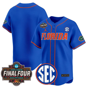 Personalized FG 2026 Final Four Patch Vapor Baseball Jersey - Stitched - Royal / Team Stitched