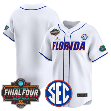 Personalized FG 2026 Final Four Patch Vapor Baseball Jersey - Stitched - White / Team Stitched