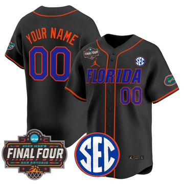 Personalized FG 2026 Final Four Patch Vapor Baseball Custom Jersey - Stitched - Black Stitched