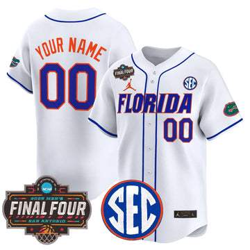 Personalized FG 2026 Final Four Patch Vapor Baseball Custom Jersey - Stitched - White Stitched