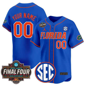 Personalized FG 2026 Final Four Patch Vapor Baseball Custom Jersey - Stitched - Royal Stitched