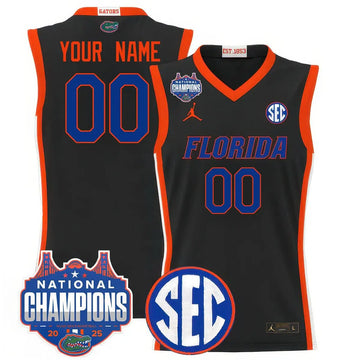 Personalized Custom Name/Gender FG 2026 National Champions Basketball Jersey - Stitched - Black Stitched