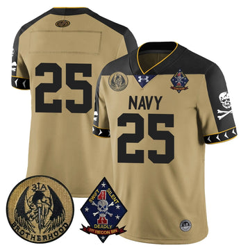 Personalized NM Lacrosse Jolly Rogers Vapor Limited Jersey - Team - 25 / Gold Stitched