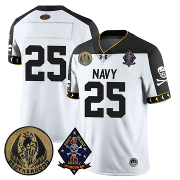 Personalized NM Lacrosse Jolly Rogers Vapor Limited Jersey - Team - 25 / White Stitched