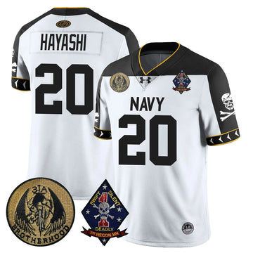 Personalized NM Lacrosse Jolly Rogers Vapor Limited Jersey - Zach Hayashi - 20 / White Stitched