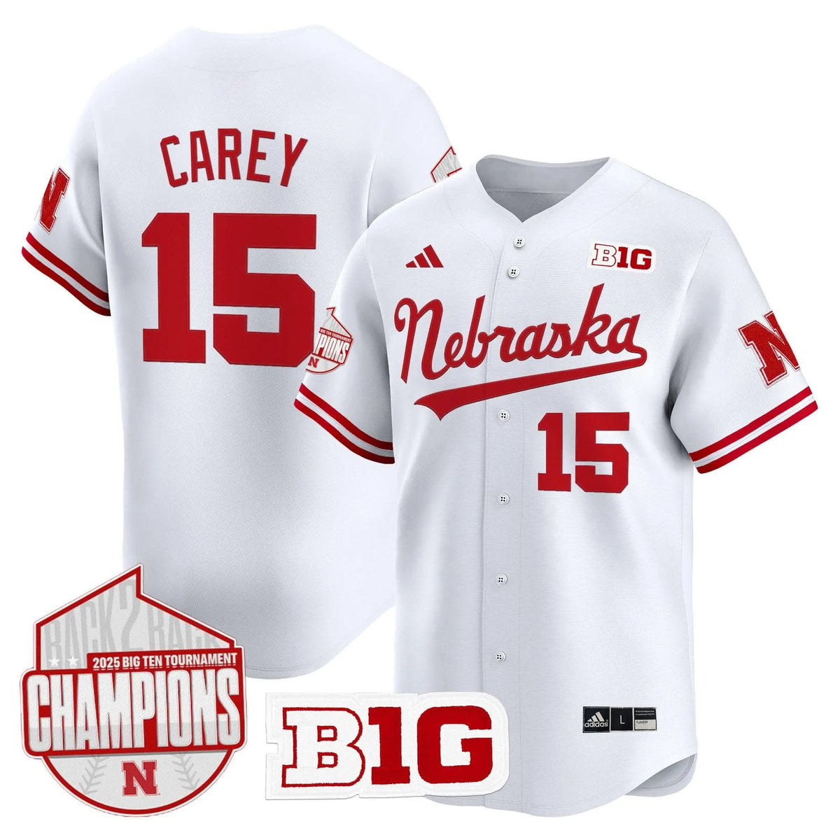 Personalized NH Back 2 Back Champions Patch Vapor Premier Limited Jersey - White / Dylan Carey Stitched