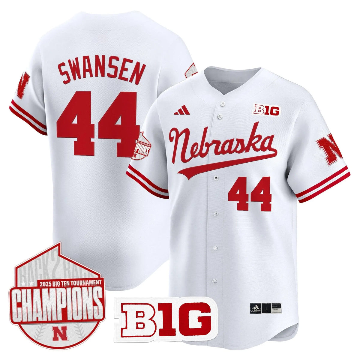 Personalized NH Back 2 Back Champions Patch Vapor Premier Limited Jersey - White / Gabe Swansen Stitched