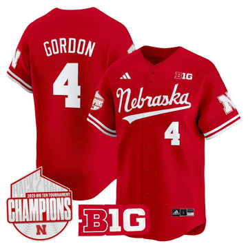 Personalized NH Back 2 Back Champions Patch Vapor Premier Limited Jersey - Scarlet / Alex Gordon Stitched
