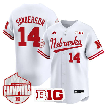 Personalized NH Back 2 Back Champions Patch Vapor Premier Limited Jersey - White / Case Sanderson Stitched