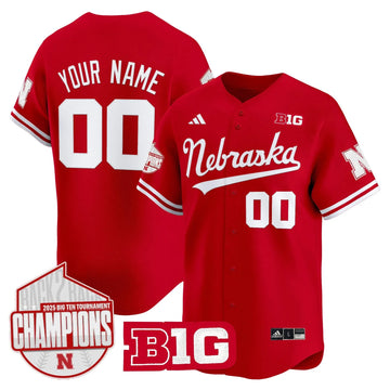 Personalized NH Back 2 Back Champions Patch Vapor Premier Limited Custom Jersey - Scarlet Stitched
