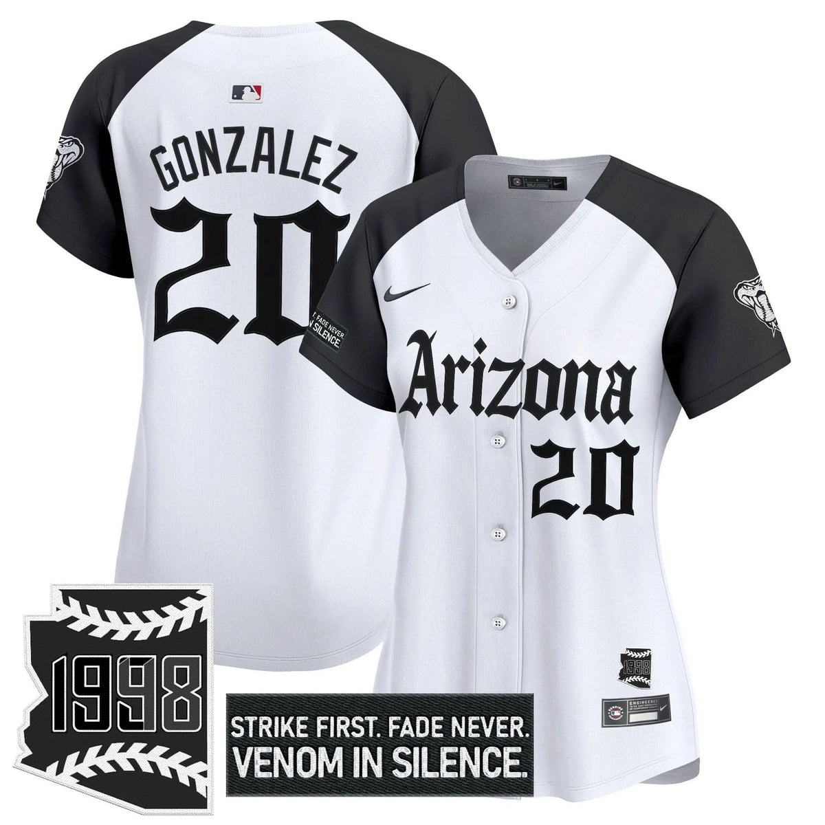 Personalized Women's AD 'Gothic Desert Fang Edition' Vapor Premier Limited Jersey - Stitched - Alternate / Luis Gonzalez Stitched