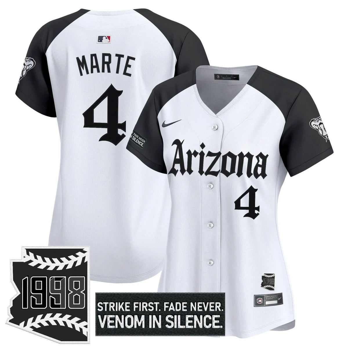 Personalized Women's AD 'Gothic Desert Fang Edition' Vapor Premier Limited Jersey - Stitched - Alternate / Ketel Marte Stitched