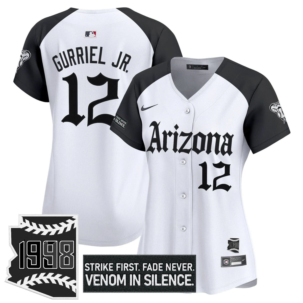 Personalized Women's AD 'Gothic Desert Fang Edition' Vapor Premier Limited Jersey - Stitched - Alternate / Lourdes Gurriel Jr. Stitched