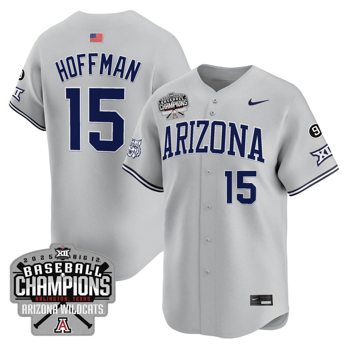 Personalized ARIZ 2026 Big 12 Champions Vapor Premier Limited Jersey - Trevor Hoffman Stitched