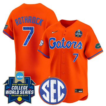 Personalized FG Softball 2026 World Series (WCWS) Vapor Premier Limited Jersey - Stitched - Orange / Keagan Rothrock Stitched