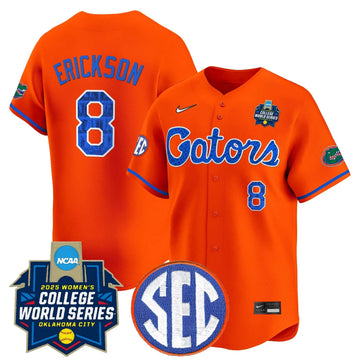 Personalized FG Softball 2026 World Series (WCWS) Vapor Premier Limited Jersey - Stitched - Orange / Jocelyn Erickson Stitched