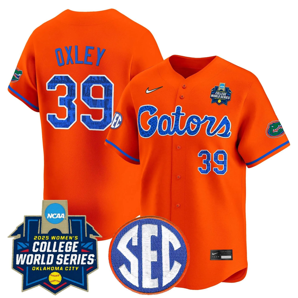 Personalized FG Softball 2026 World Series (WCWS) Vapor Premier Limited Jersey - Stitched - Orange / Katelynn Oxley Stitched