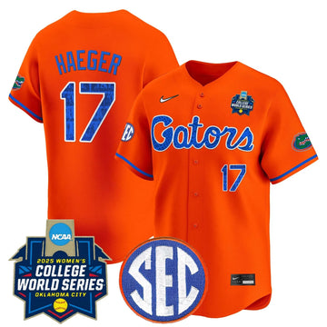 Personalized FG Softball 2026 World Series (WCWS) Vapor Premier Limited Jersey - Stitched - Orange / Lauren Haeger Stitched