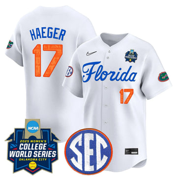 Personalized FG Softball 2026 World Series (WCWS) Vapor Premier Limited Jersey - Stitched - White / Lauren Haeger Stitched
