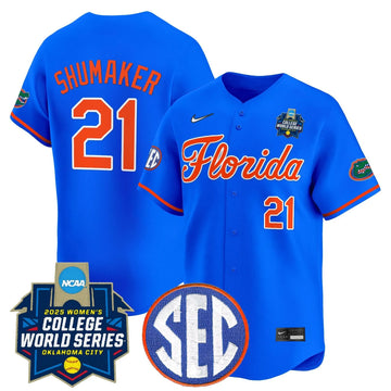 Personalized FG Softball 2026 World Series (WCWS) Vapor Premier Limited Jersey - Stitched - Royal / Taylor Shumaker Stitched