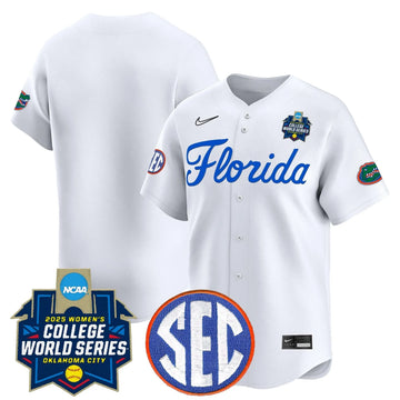 Personalized FG Softball 2026 World Series (WCWS) Vapor Premier Limited Jersey - Stitched - White / Team Stitched