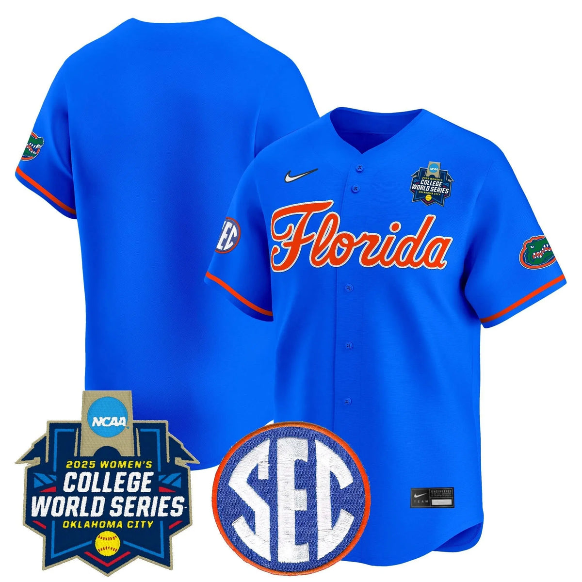 Personalized FG Softball 2026 World Series (WCWS) Vapor Premier Limited Jersey - Stitched - Royal / Team Stitched