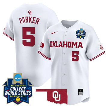 Personalized OS Softball 2026 World Series (WCWS) Vapor Premier Limited Jersey - Stitched - White / Ella Parker Stitched