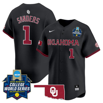 Personalized OS Softball 2026 World Series (WCWS) Vapor Premier Limited Jersey - Stitched - Black / Cydney Sanders Stitched