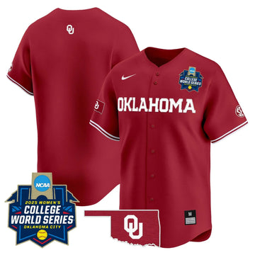 Personalized OS Softball 2026 World Series (WCWS) Vapor Premier Limited Jersey - Stitched - Crimson / Team Stitched