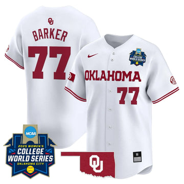 Personalized OS Softball 2026 World Series (WCWS) Vapor Premier Limited Jersey - Stitched - White / Sydney Barker Stitched
