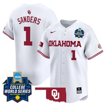 Personalized OS Softball 2026 World Series (WCWS) Vapor Premier Limited Jersey - Stitched - White / Cydney Sanders Stitched