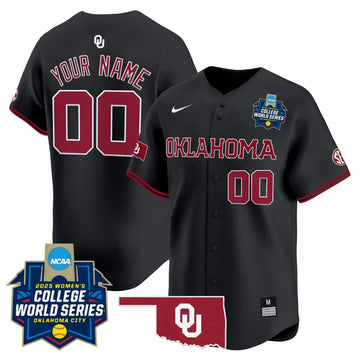 Personalized OS Softball 2026 World Series (WCWS) Vapor Premier Limited Custom Jersey - Stitched - Black Stitched