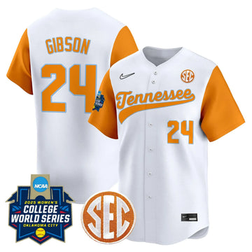 Personalized TV Softball 2026 World Series (WCWS) Vapor Premier Limited Jersey - Stitched - White / McKenna Gibson Stitched