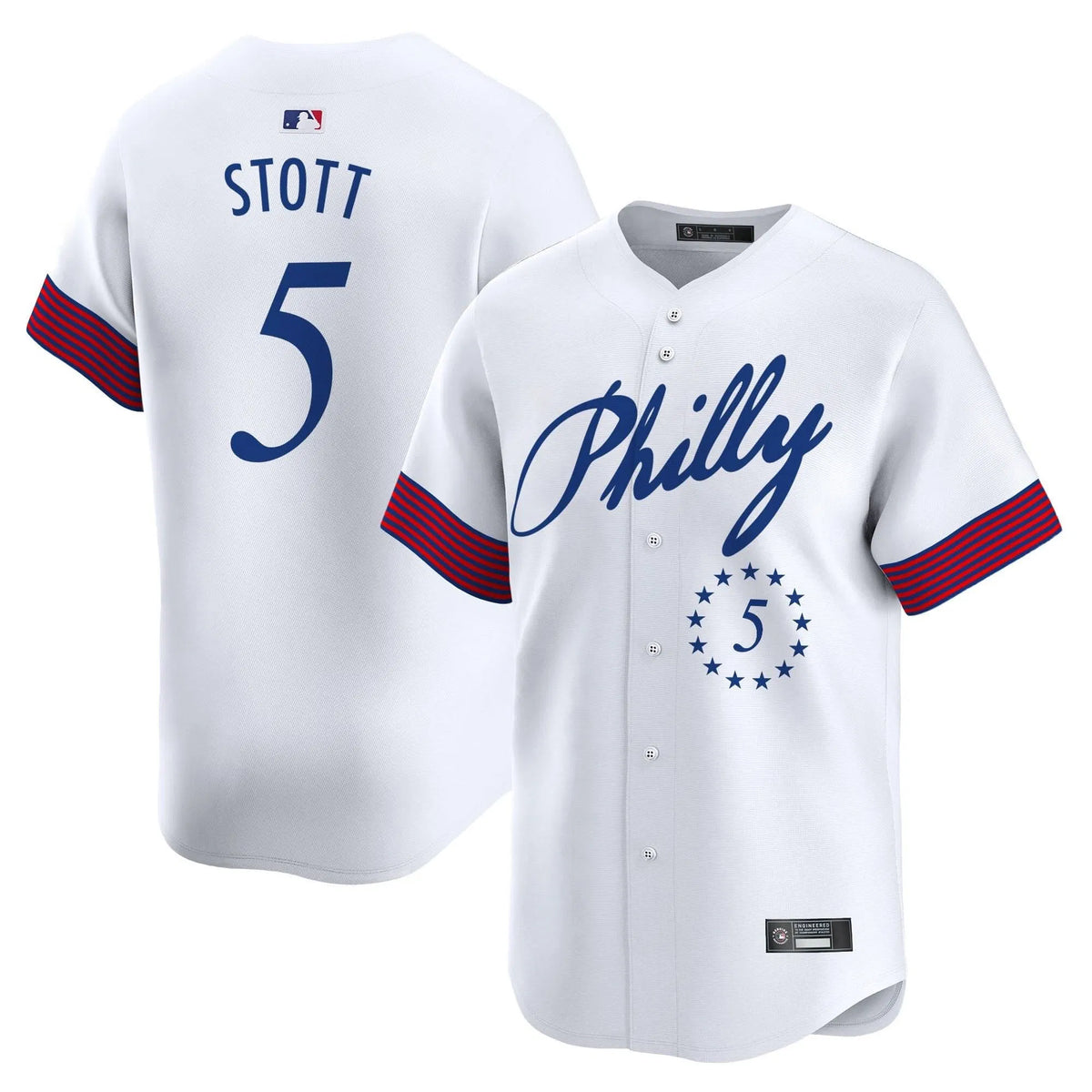Personalized PP 2026 Independence Day Vapor Premier Limited Jersey V2 - Stitched - White / Bryson Stott Stitched