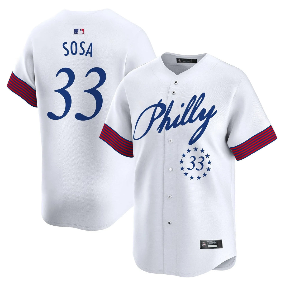 Personalized PP 2026 Independence Day Vapor Premier Limited Jersey V2 - Stitched - White / Edmundo Sosa Stitched