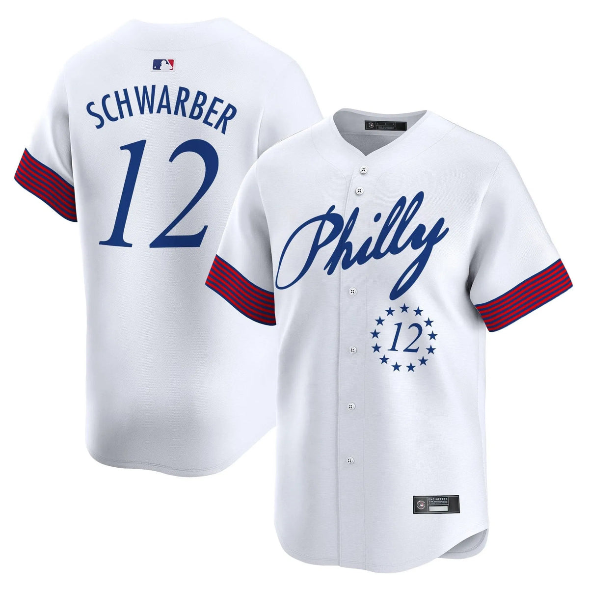 Personalized PP 2026 Independence Day Vapor Premier Limited Jersey V2 - Stitched - White / Kyle Schwarber Stitched