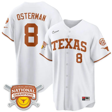 Personalized TL Softball 2026 World Series Champions Limited Jersey - Stitched - White / Cat Osterman - 8 Stitched