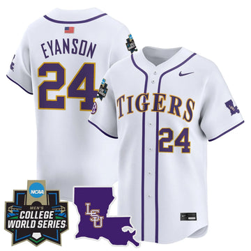 Personalized LSU 2026 World Series Vapor Premier Limited Jersey - Stitched - White / Anthony Eyanson Stitched
