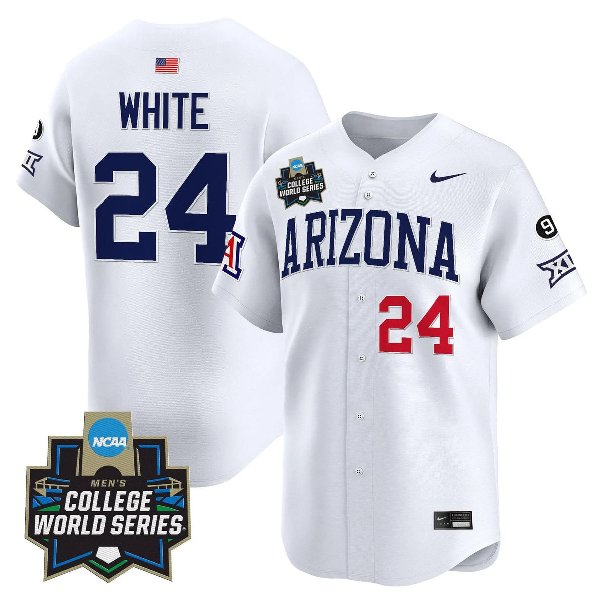 Personalized ARIZ 2026 World Series Vapor Premier Limited Jersey - Stitched - White / Mason White Stitched