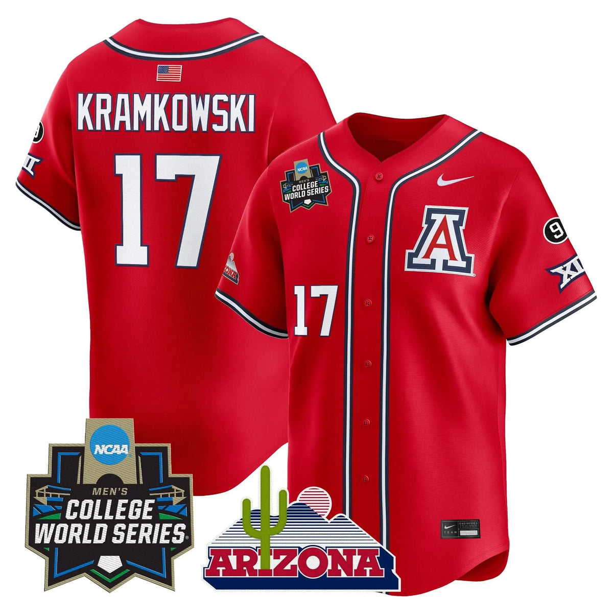 Personalized ARIZ 2026 World Series Vapor Premier Limited Jersey - Stitched - Red / Owen Kramkowski Stitched