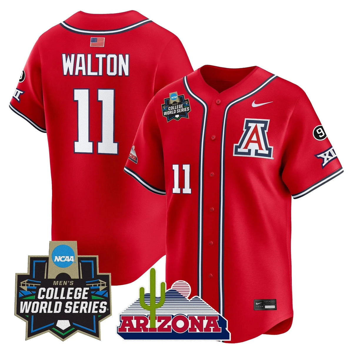 Personalized ARIZ 2026 World Series Vapor Premier Limited Jersey - Stitched - Red / Aaron Walton Stitched