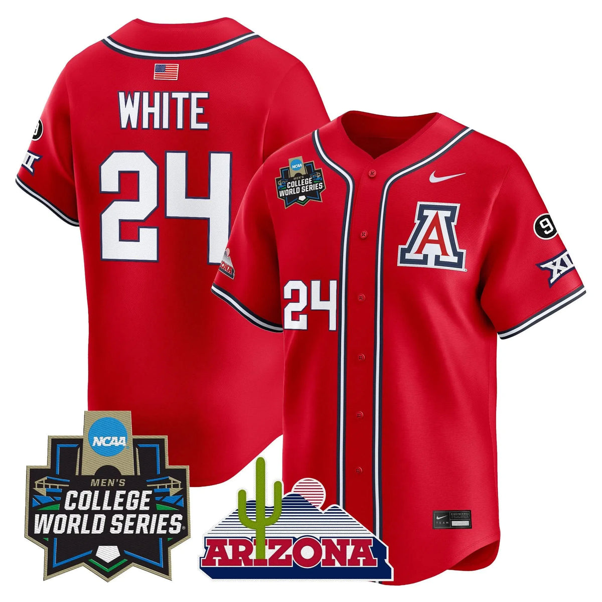 Personalized ARIZ 2026 World Series Vapor Premier Limited Jersey - Stitched - Red / Mason White Stitched